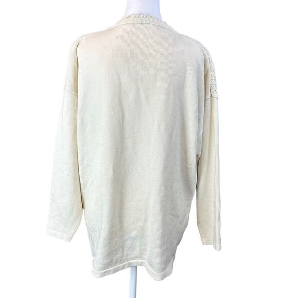 Vintage Saint Laurent Floral Sweater Acrylic Size Large - Picture 4 of 6